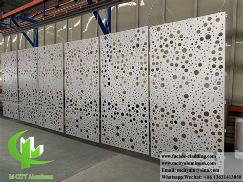 Perforated Aluminum Facades Panel Metal Cladding Decorative Screen