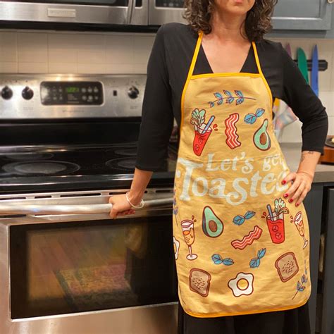 Funny Baking Apron Lets Get Toasted Brunch Aprons Etsy Uk