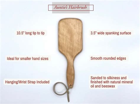 Auntie S Hairbrush Spanking Paddle Your Choice Of Etsy