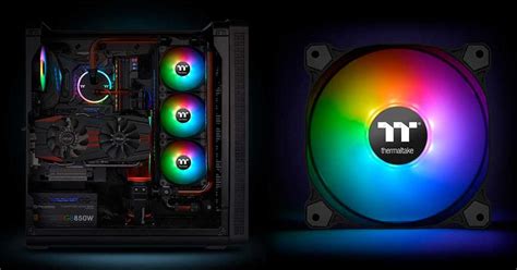 Thermaltake Lanza Los Ventiladores Pure Plus Rgb Que Se Controlan