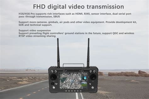 Skydroid H16 2.4GHz 16CH FHSS 10KM 1080P Digital Video Transmission and ...