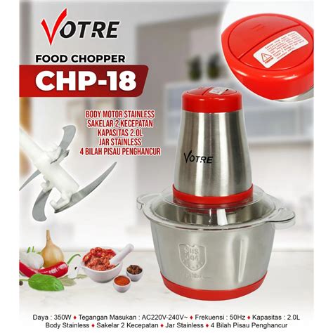 Jual Advance Food Chopper Chp Kapasitas L Penggiling Daging