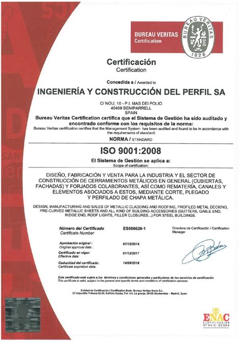 Obt N El Certificado Iso Versi N Y Destaca En Calidad