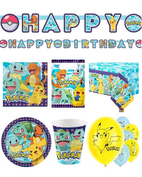 Pokemon Birthday Party Pack Pcs Party Delights