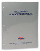 Hvac Air Duct Leakage Test Manual Sheet Metal And Air Conditioning