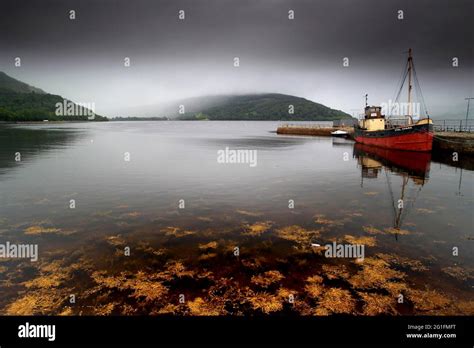 Loch Fyne Loch Fishing Boat Inveraray Harbour Argyll And Bute