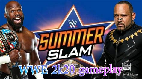 Wwe K Gameplay Apollo Crews Vs Mvp Summer Slam United States