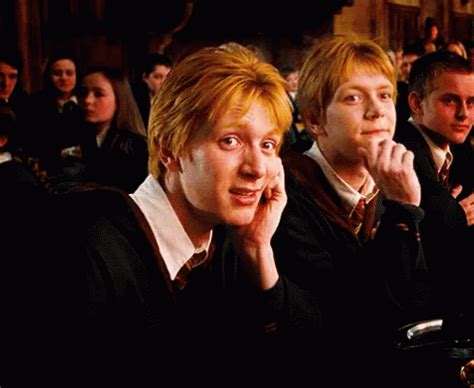 Hmmm Harry Potter Weasley Twins Really Discover Share Gifs