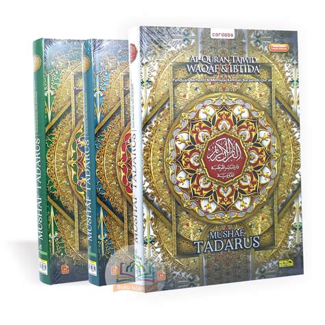 Jual Mushaf Tadarus A4 HC Al Quran Tajwid Warna Waqaf Ibtida Non