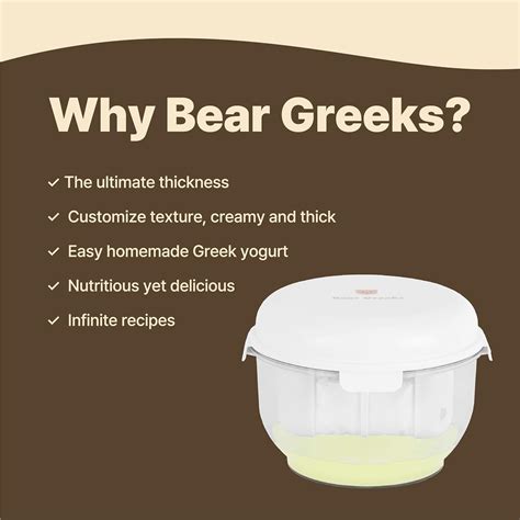 Bear Greeks Separador De Suero Para Hacer Yogur Griego 1 7 Cuartos De