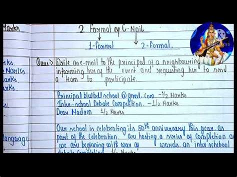 Class 10th Icse Email Writing Email Writing Class 10th Icse Format Of