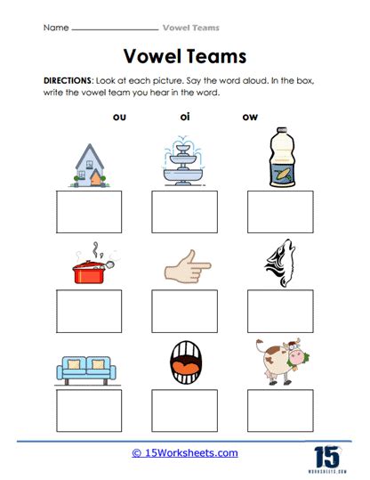 Vowel Team Worksheets Worksheets Library