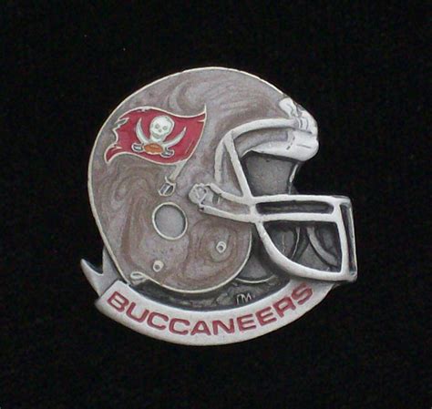 Tampa Bay Buccaneers Nfl Pewter Helmet Pin 35 52014 Locomotive Logos