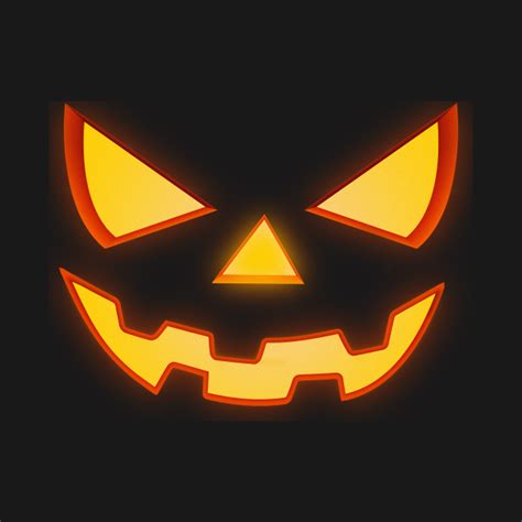 Scary Halloween Horror Pumpkin Face - Horror - T-Shirt | TeePublic