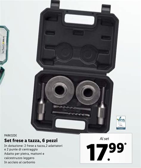 Parkside Set Frese A Tazza 6 Pezzi Offerta Di Lidl