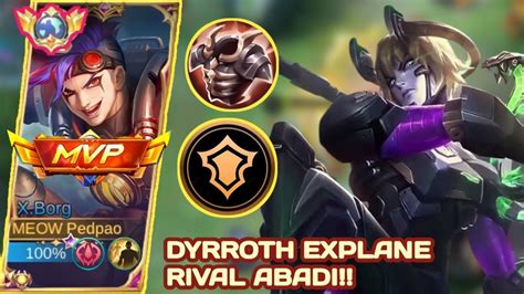 Ketemu Dyrroth Explane Rival Abadixborg Damage Build Youtube