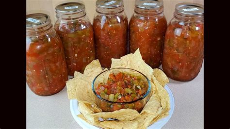 Making And Canning Fresh Chunky Salsa Complete Walkthrough Youtube