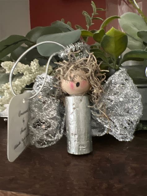 Silver Angel From Wine Cork - Etsy