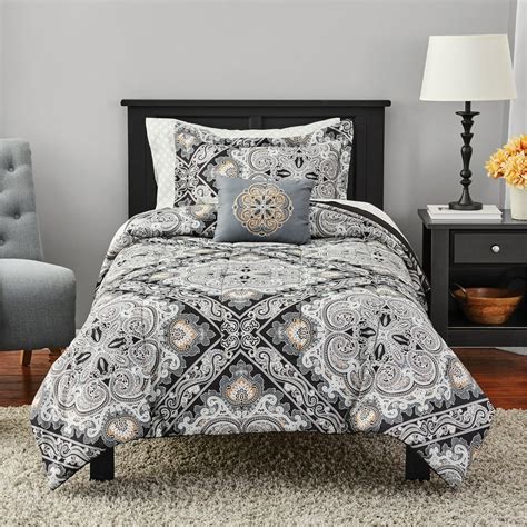 Mainstays Black Diamond Complete Comforter Bedding Twintwin Xl