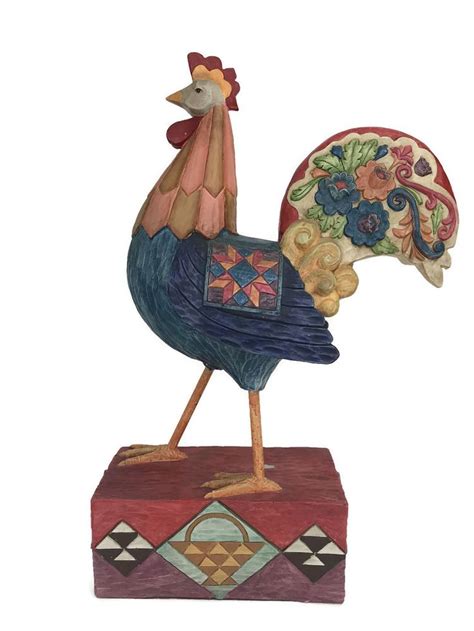 Details About Heartwood Creek By Jim Shore The Spirit Of Country Rooster Figurine Rooster