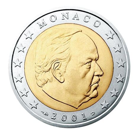 11 Pièce 2 euro Monaco MN 200 2001