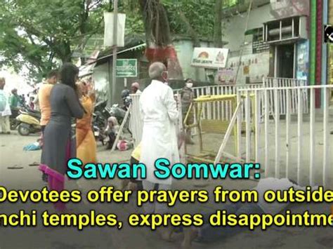 Sawan Somwar: Devotees offer prayers from outside Ranchi temples, express disappointment