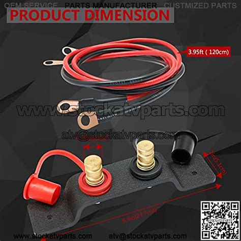 Remote Battery Jump Post Battery Charging Jumper Terminals Relocation