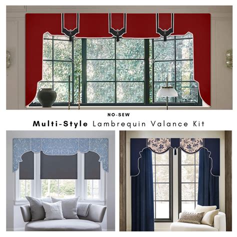 Cornice Valance Kit Multi Style No Sew Lambrequin Styles Included