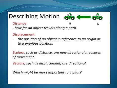 Chapter 2 Describing Motion