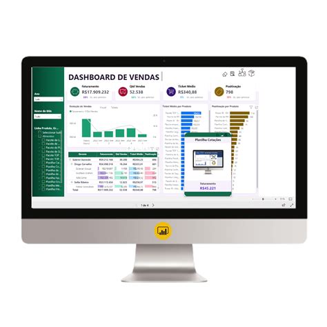 Dashboard Power Bi Controle De Vendas Loja Pacote De Planilhas