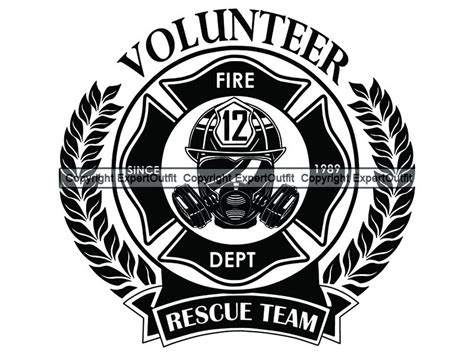 Firefighter Logo Helmet Mask Fire Firefighting Rescue Fireman - Etsy