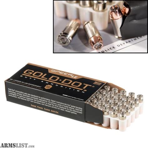 ARMSLIST For Sale New50 Rounds Speer Gold Dot 9mm Luger P 124