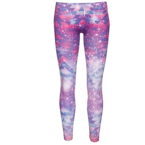 Galactic Tribal Printed Seamless Legging 17 Liked On Polyvore Galaxy