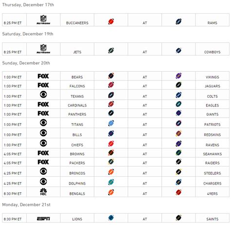 DIRECTV NFL SUNDAY TICKET 855 822 0724 | Printable Schedule