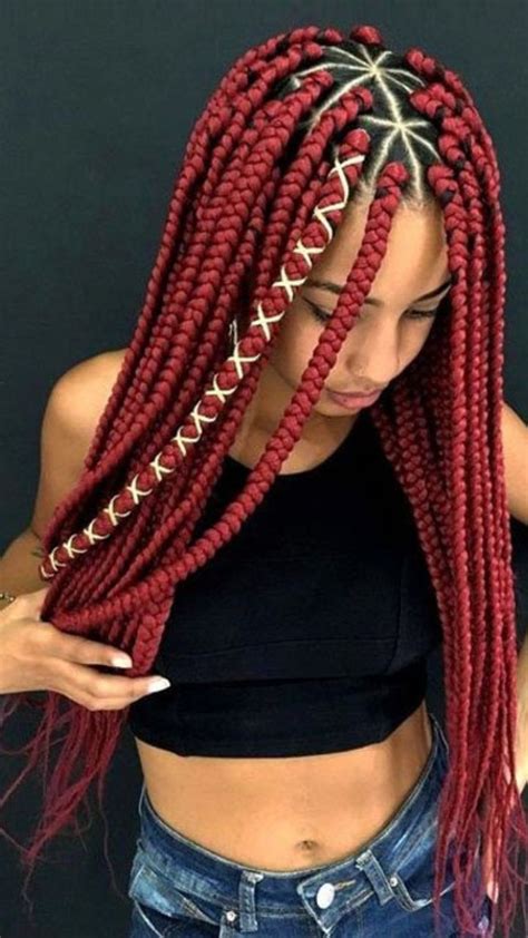 Pin By Terre Jaii On Braided Hairstyles Triangle Braids Box Braids