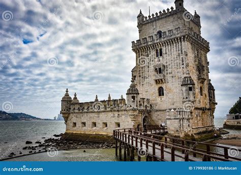 Belem Tower A Medievel Fortress Overlooking The Tagus River Estuary