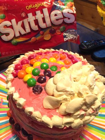 Rainbow Skittles Cake Recipe | Sweetie Pie and Cupcakes