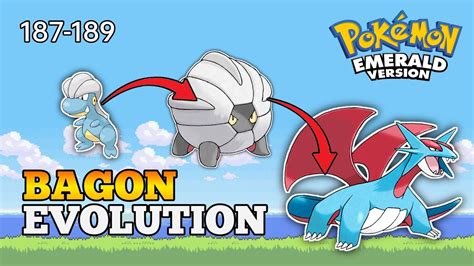 Pokemon Emerald How To Evolve Bagon Into Shelgon And Salamence