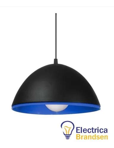 Lampara Colgante Campana De Pvc Cm Apto Led Doble Color