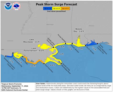 Maps Show Tropical Storm Francine S Path And Forecast