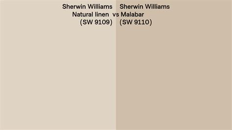 Sherwin Williams Natural Linen Vs Malabar Side By Side Comparison