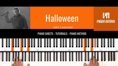 Halloween Main Theme Song Michael Myers Sheet Music Piano Solo