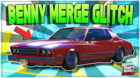 GTA 5 BENNY MERGE GLITCH CAR 2 CAR MERGE GLITCH MAKE MODDED CARS GTA 5