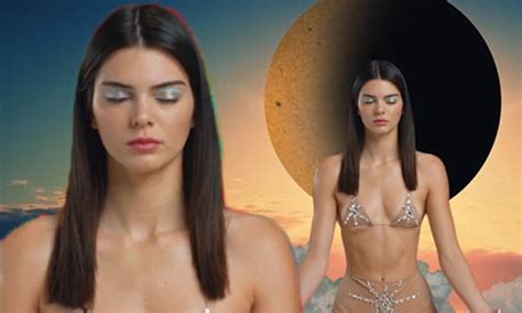 Kendall Jenner Wears The Tiniest Nude Embellished Underwear For LOVE Daily Mail Online