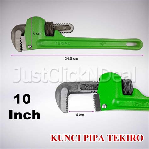 Jual Tekiro Kunci Pipa Besi 8 Inch Pipe Wrench Kran Ledeng Wastafel