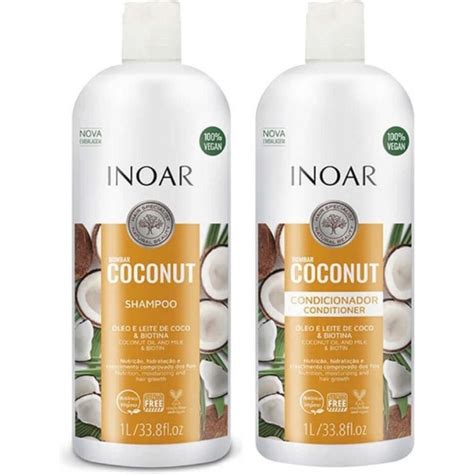 Inoar Moroccan Keratine Set Met Coconut Shampoo Conditioner Salonmerken