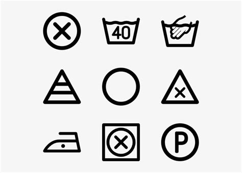 Laundry Instructions Washing Instruction Symbols Png Transparent Png