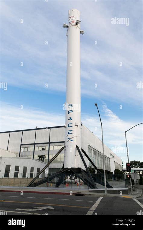 A logo sign outside of the headquarters of Space Exploration Technologies Corp., also known as ...