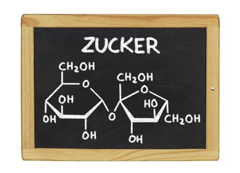 Chemische Strukturformel Von Zucker Auf Einer Stock Photo