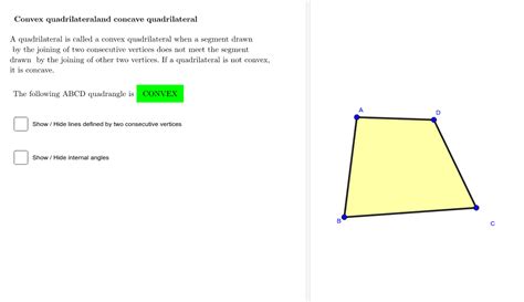 Quadrilateral Basic Notions Geogebra